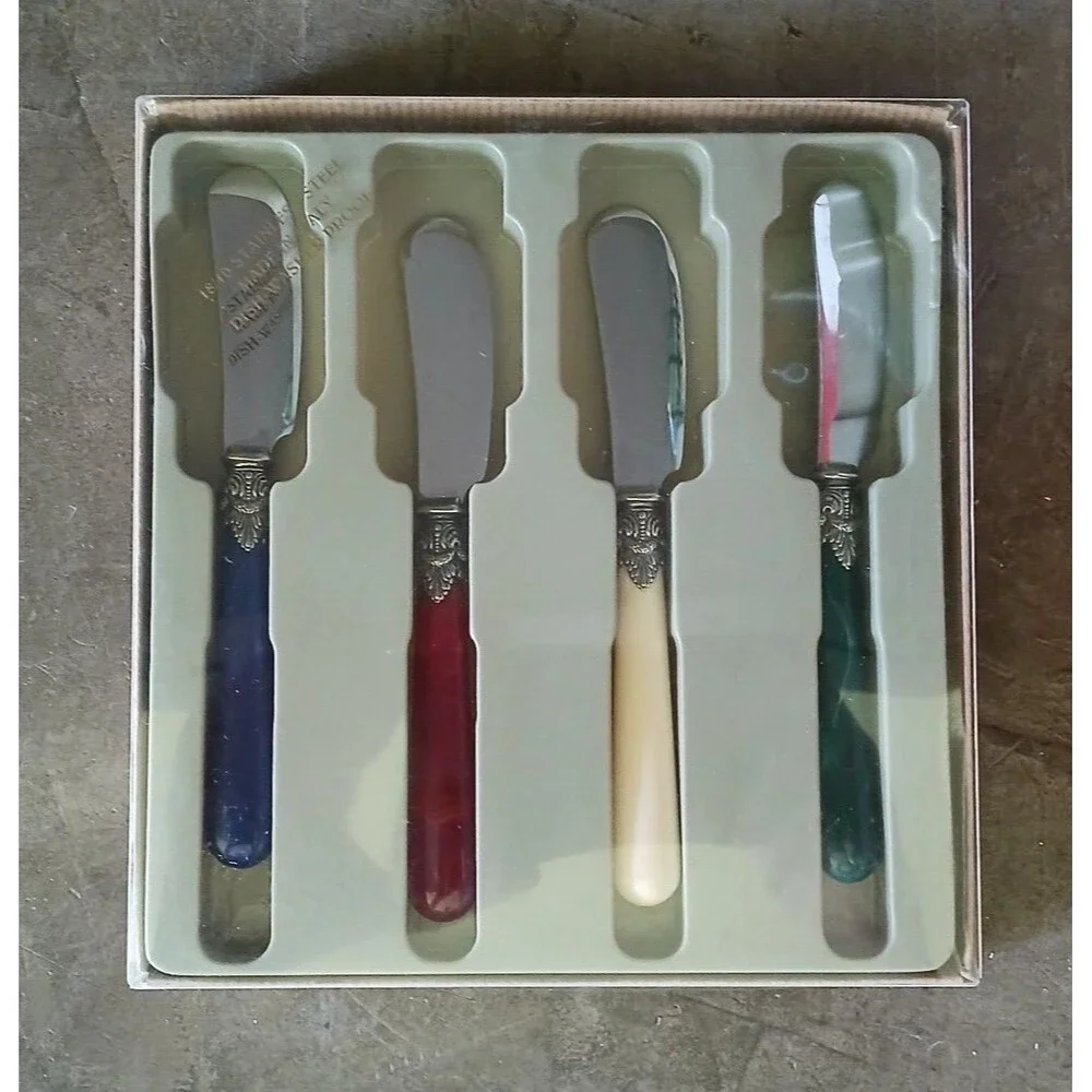 Napoleon 4-Piece Knife 18/10 Serving Knives Set Stainless Steel Made in Italy